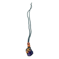 Macramé Crystal Holder Necklace House of Intuition Inc 