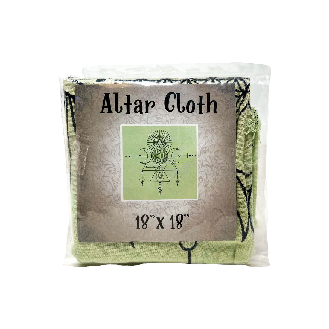 Sacred Altar Cloth - Geometric Triple Moon Altar - Cloth Whse 