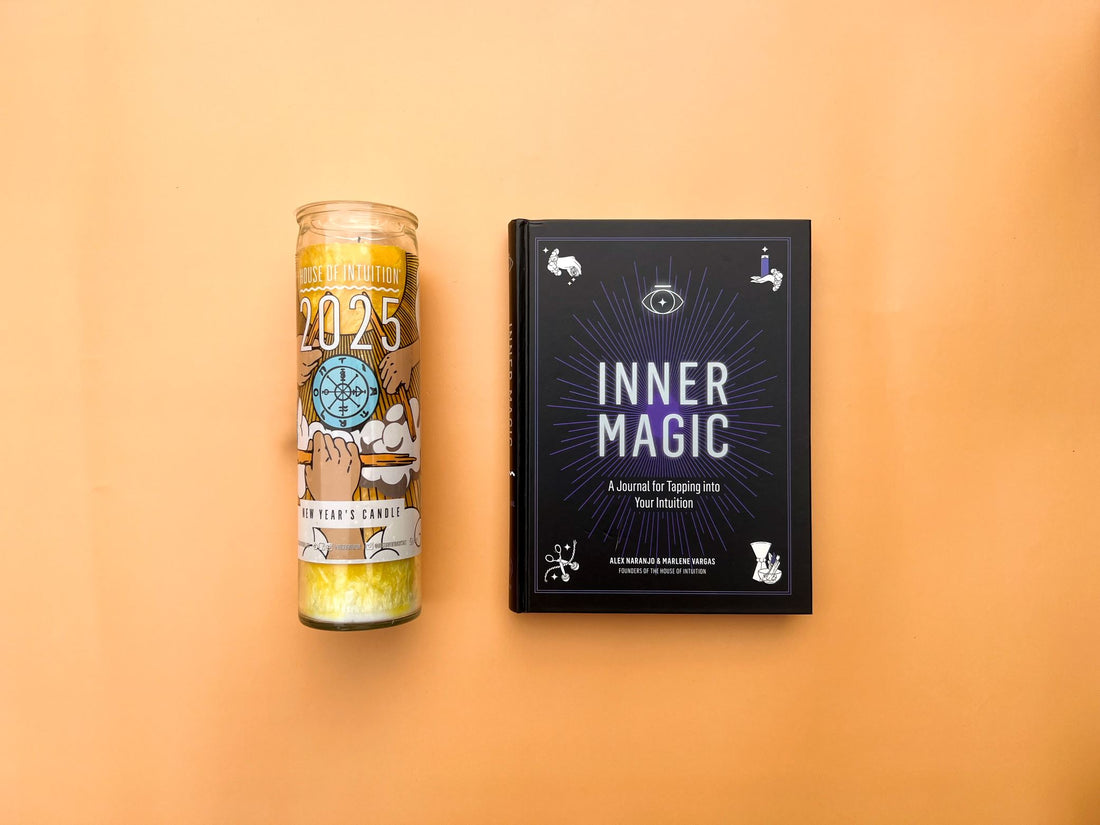 BUNDLE #3: 2025 JOURNALING KIT (2025 New Year Magic Candle + Inner Magic Intuition Journal) Limited Edition - $44 VALUE V50 