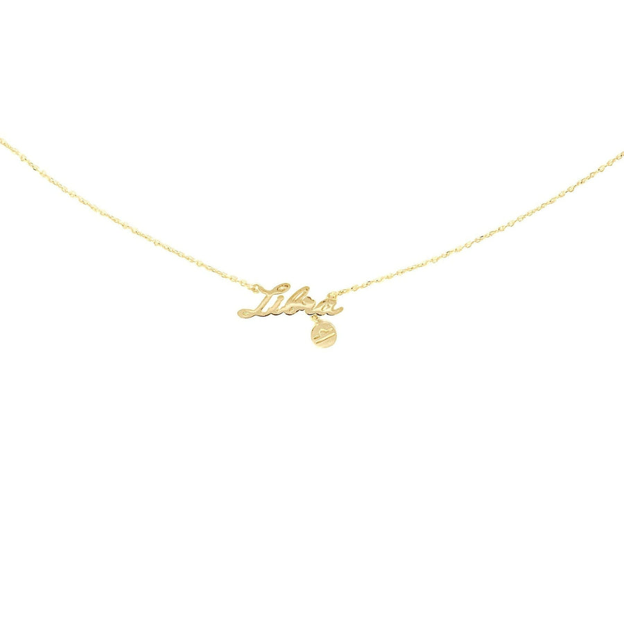 Libra Zodiac Necklace (Gold) Necklace Discontinued 