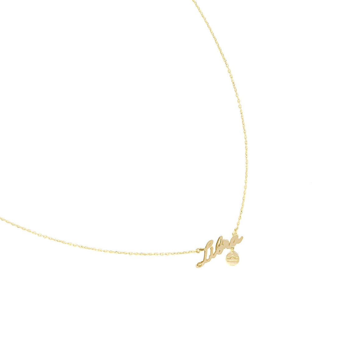 Libra Zodiac Necklace (Gold) Necklace Discontinued 