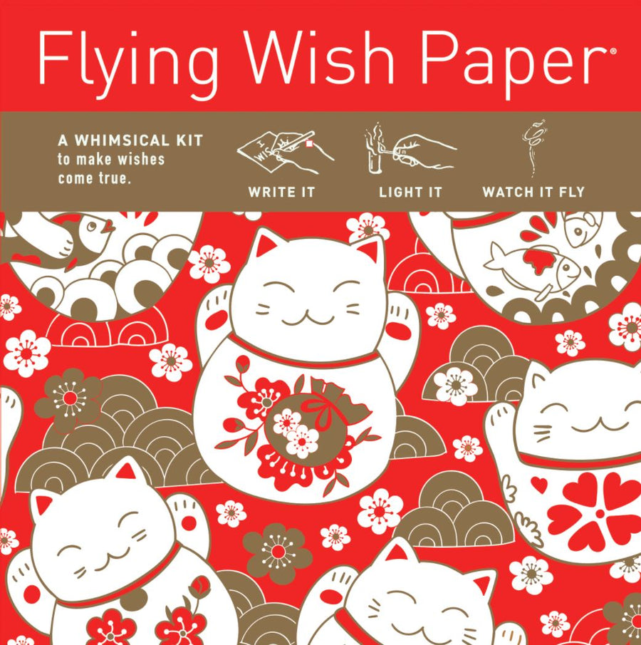 Flying Wish Paper Mini Kit - "LUCKY CAT" V230 