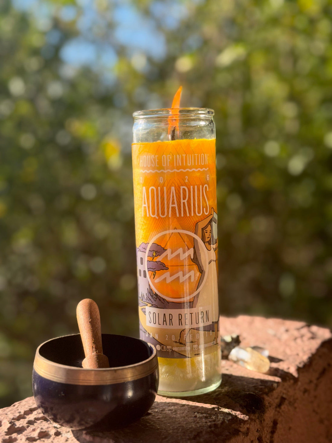 2026 Aquarius Solar Return Magic Candle | January 20 - February 18 (Limited Edition) Candle -Solar Return V95 