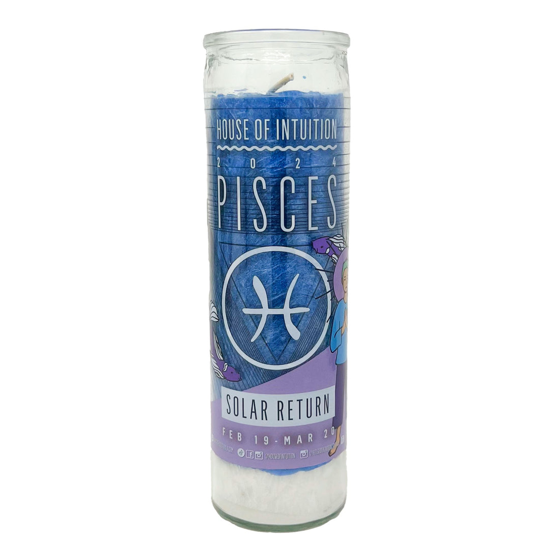 2024 Pisces Solar Return Magic Candle | February 19 - March 20 (Limited Edition) Candle -Solar Return V95 