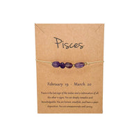 Pisces Crystal Drawstring Bracelet Bracelet -Amulet Whse 