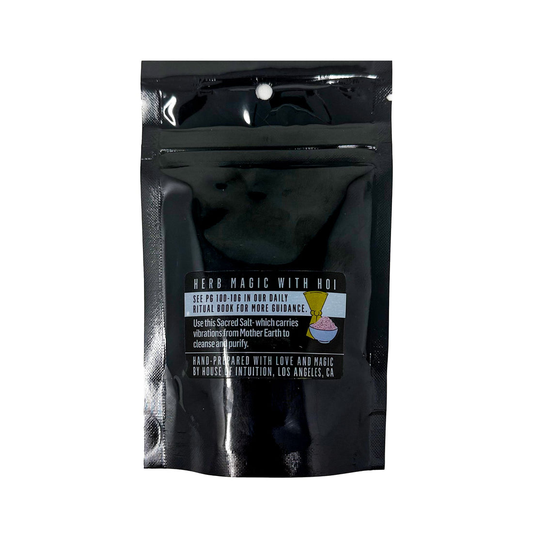 Magic Salt Bag - Black Salt Incense & Holders -Salt V50A 