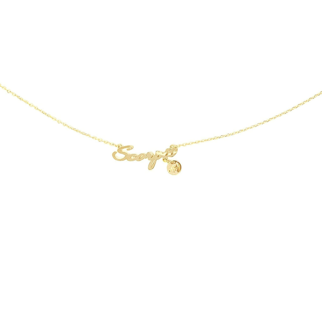 Scorpio Zodiac Necklace (Gold) Necklace Discontinued 
