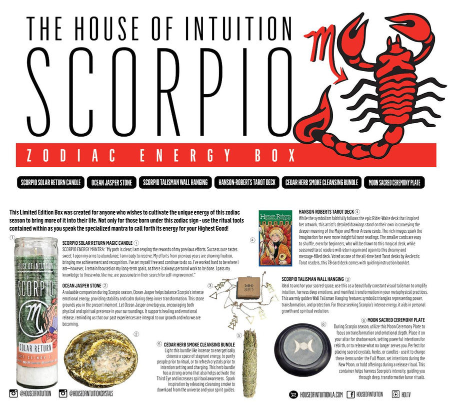 2024 Scorpio Zodiac Energy Box (Limited Edition - $110 Value) Box -Birthday V50 