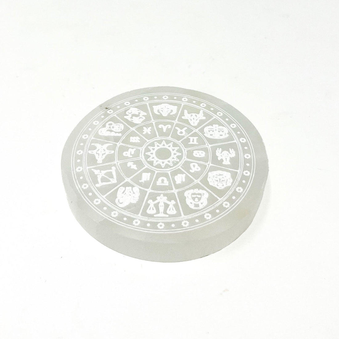 Selenite Astrology Charging Plate Crystal V45 