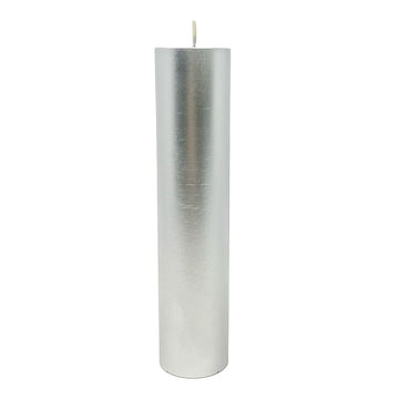 Silver Pillar Candle Candle -Shape V380 