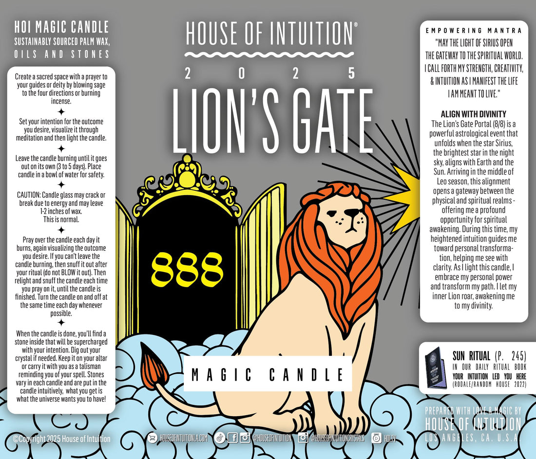 Lion's Gate Magic Candle | August 8 (Limited Edition) Candle -Limited Edition V95 