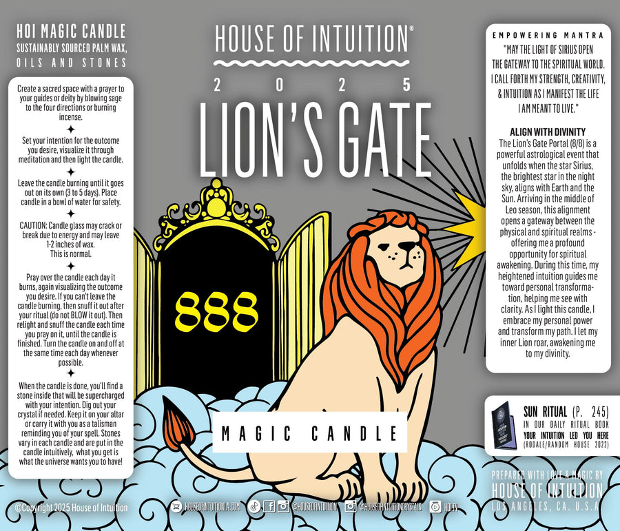Lion's Gate Magic Candle | August 8 (Limited Edition) Candle -Limited Edition V95 