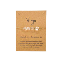 Virgo Crystal Drawstring Bracelet Bracelet -Amulet Whse 