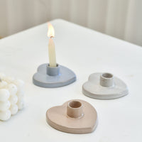 Beige Ceramic Heart Shaped Palo Santo Burner V580 