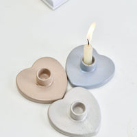 Beige Ceramic Heart Shaped Palo Santo Burner V580 