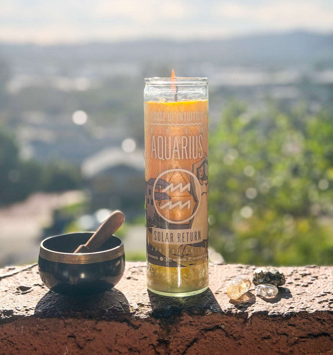 2026 Aquarius Solar Return Magic Candle | January 20 - February 18 (Limited Edition) Candle -Solar Return V95 