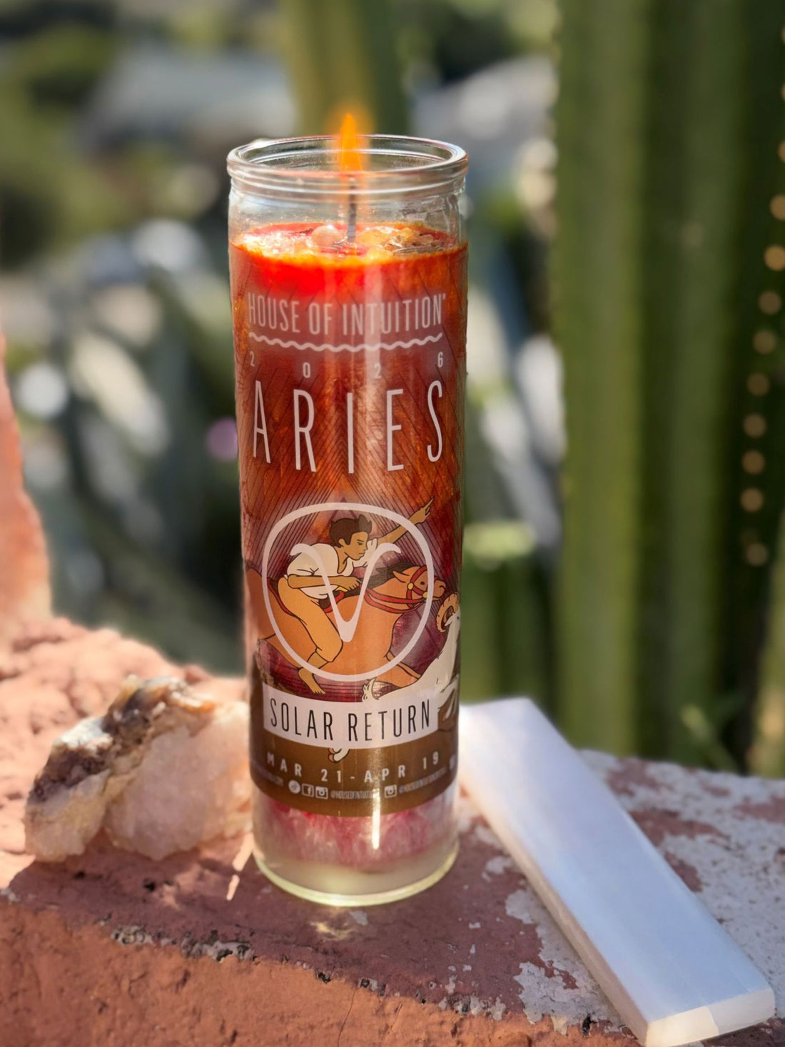 2026 Aries Solar Return Magic Candle | March 21 - April 19 (Limited Edition) Candle -Solar Return V95 