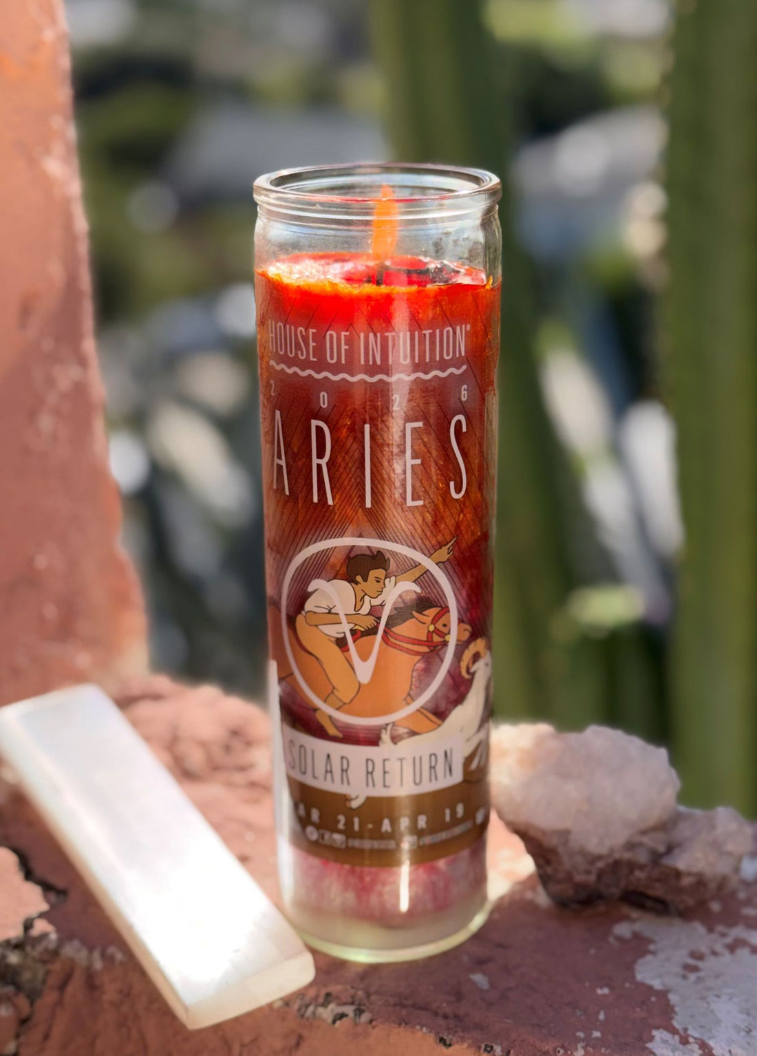 2026 Aries Solar Return Magic Candle | March 21 - April 19 (Limited Edition) Candle -Solar Return V95 