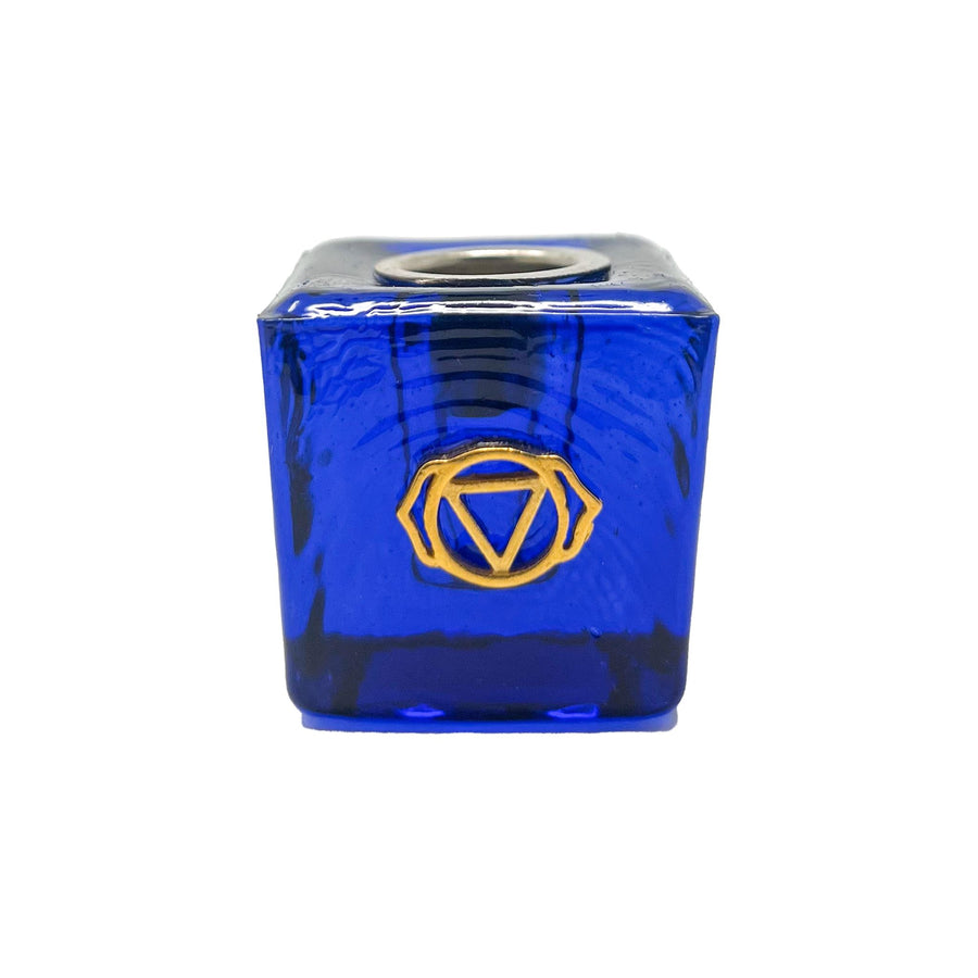 Chakra Mini Candle Holder V115 3rd Eye "Dark Blue" 