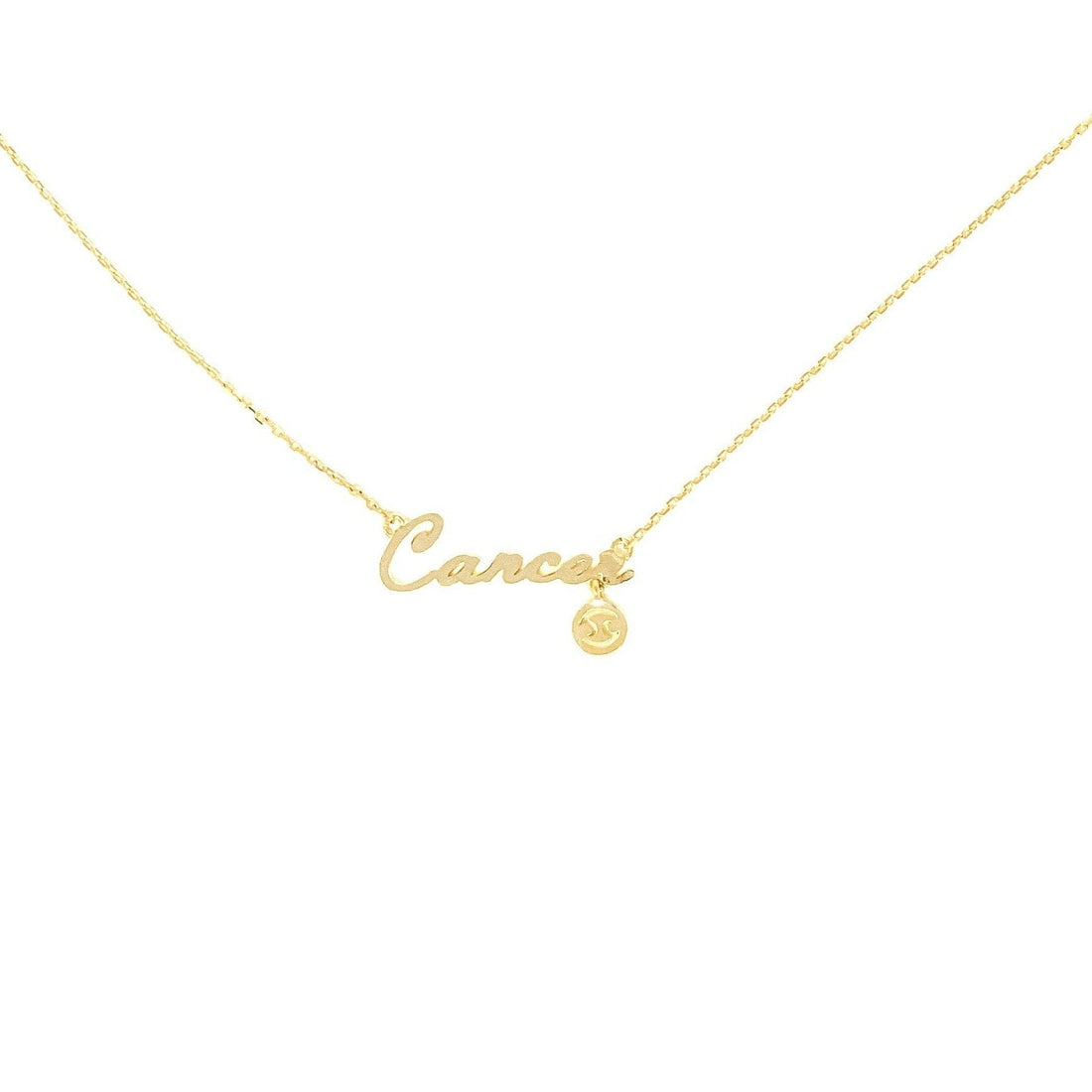 Cancer Zodiac Necklace (Gold) Necklace Discontinued 