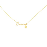 Cancer Zodiac Necklace (Gold) Necklace Discontinued 