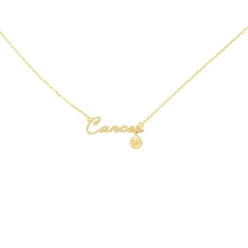 Cancer Zodiac Necklace (Gold) Necklace Discontinued 
