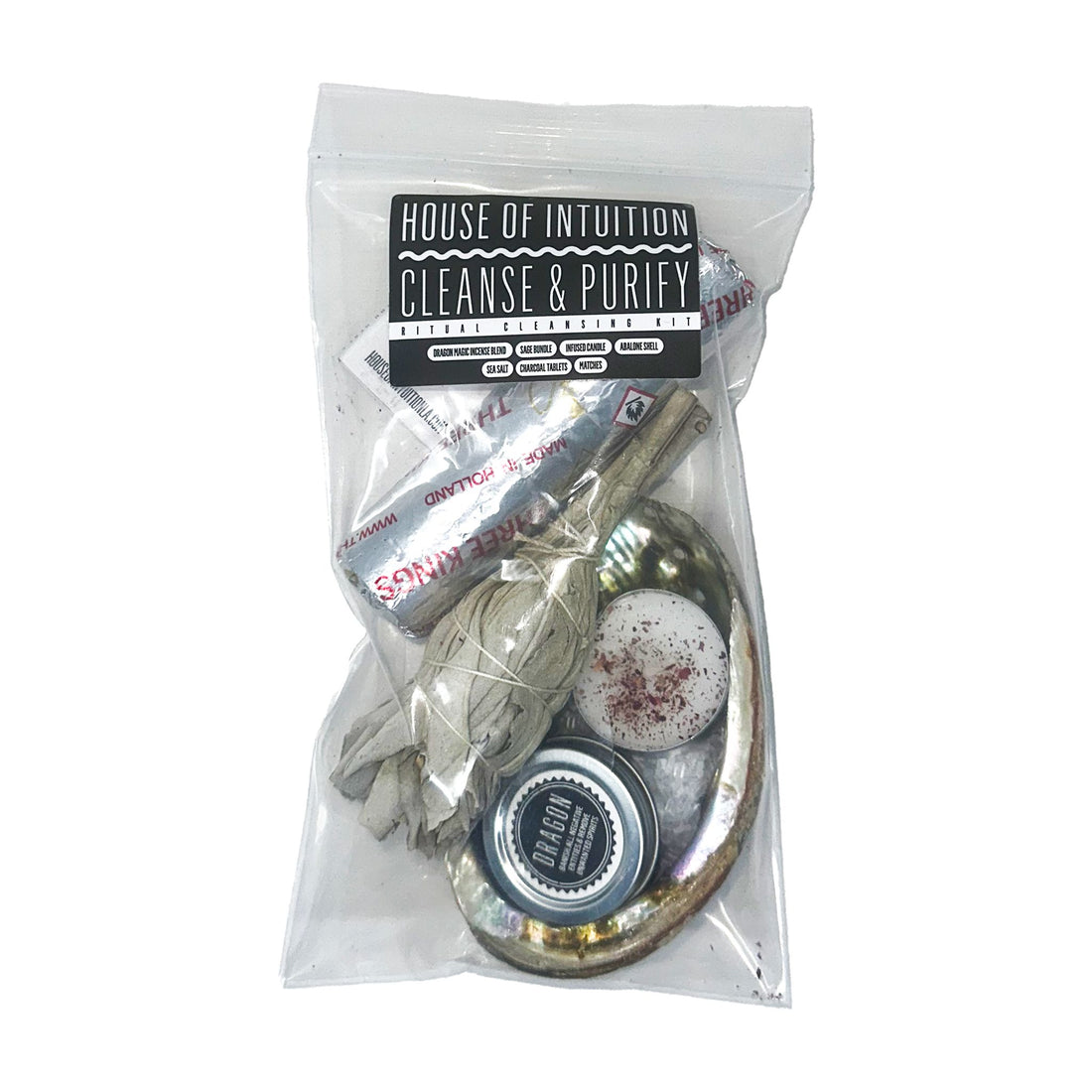 Cleanse & Purify Ritual Cleansing Kit Incense & Holders -Incense V50A 