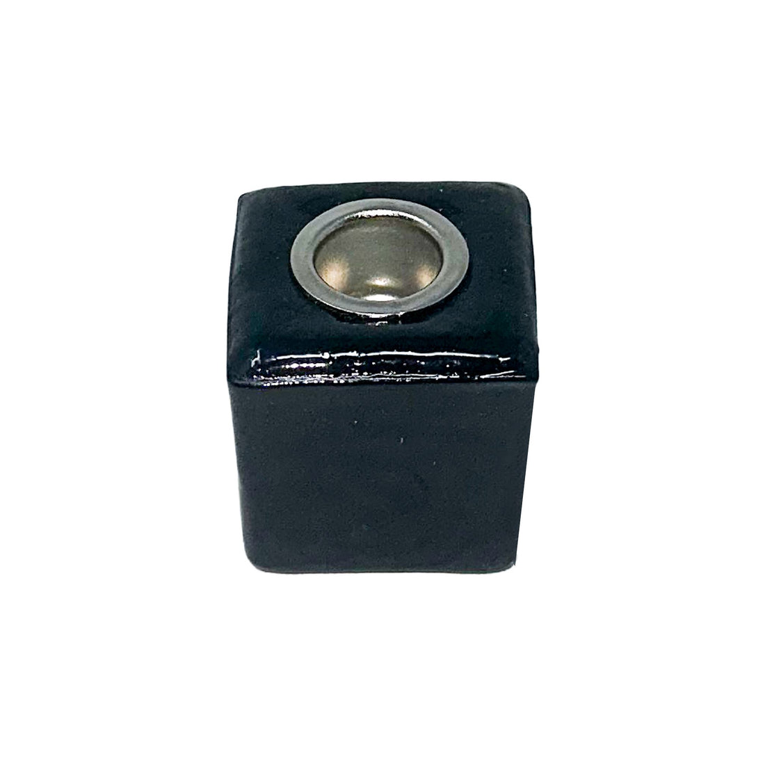 Spirit Candle Holder - Glass Cube Black Candle -Mini Candle Holder Whse 