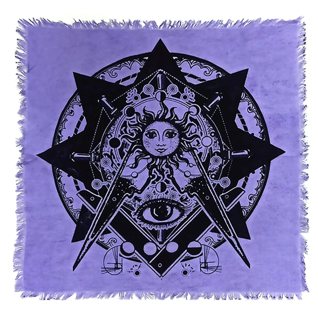 Sacred Altar Cloth - Evil Eye Sun Altar - Cloth Whse 