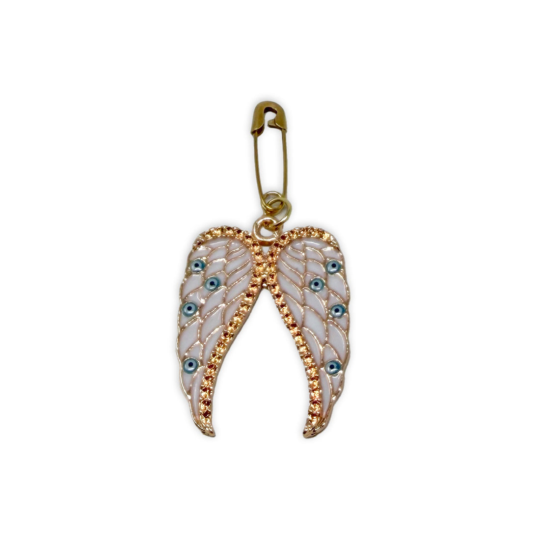 Talisman Pin - Angel Wings Evil Eye Charms & Pendants -Pin Whse 