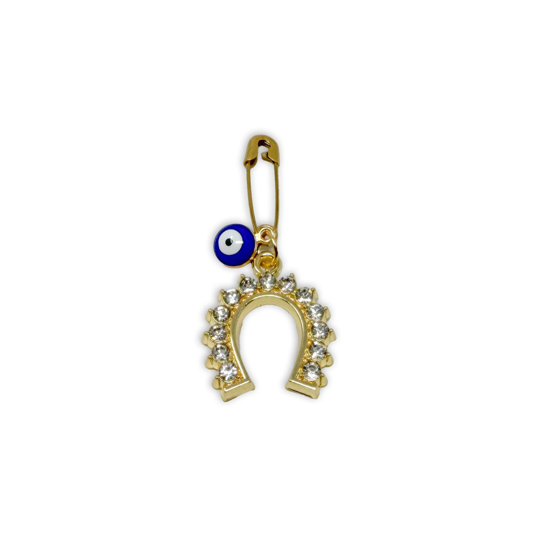 Talisman Pin - Horseshoe Evil Eye Charms & Pendants -Pin Whse 