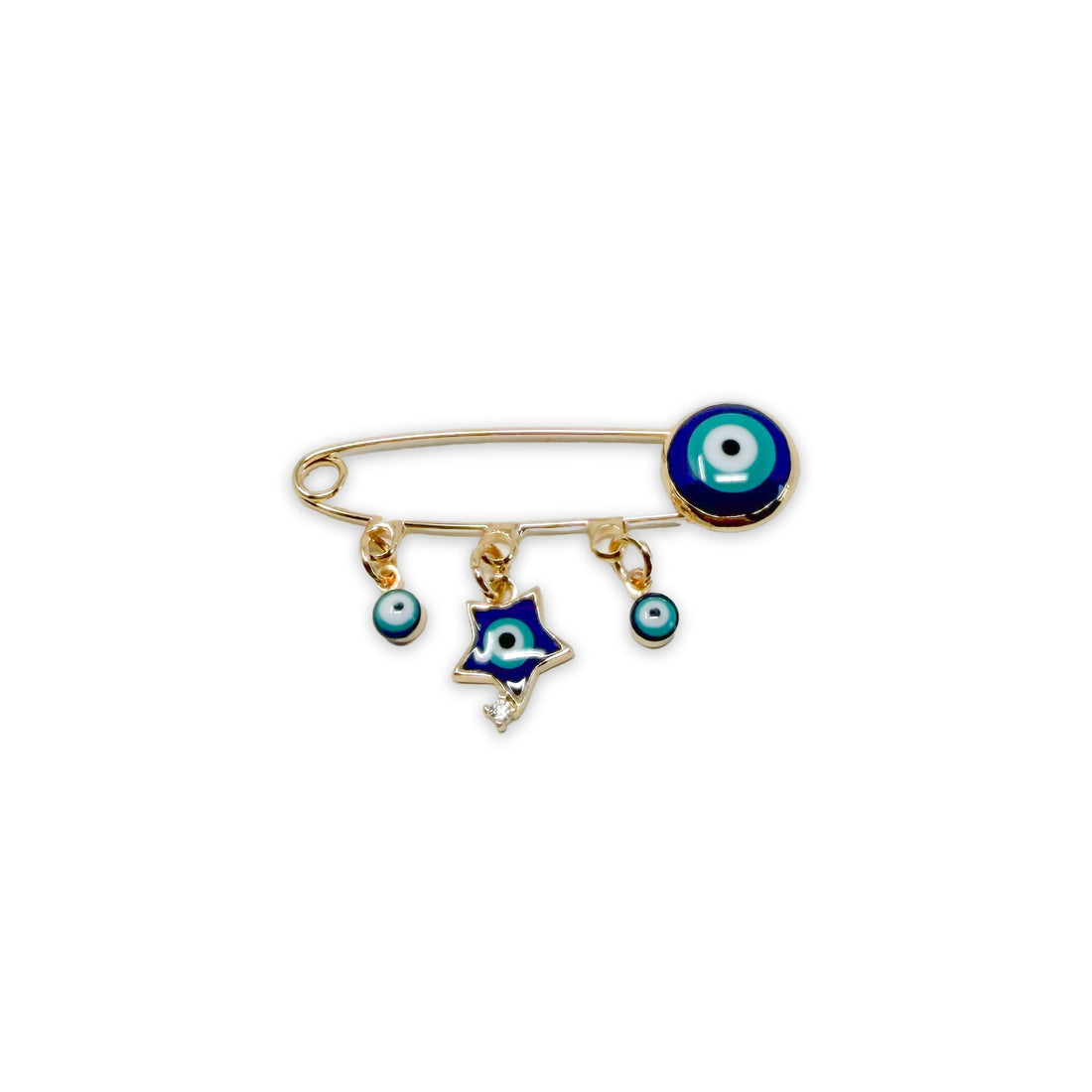 Talisman Pin - Star Evil Eye Charms & Pendants -Pin Whse 