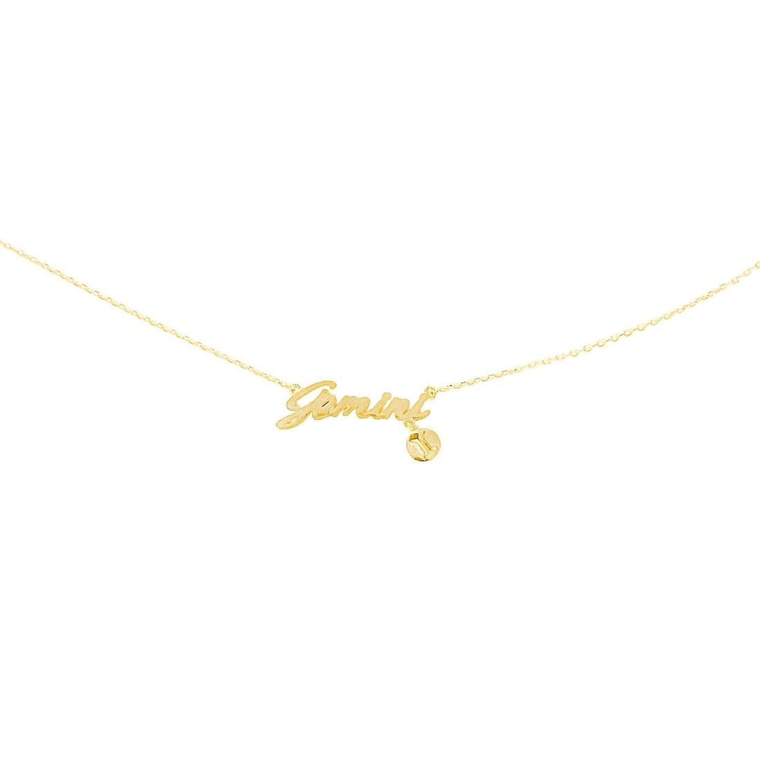 Gemini Zodiac Necklace (Gold) Necklace Discontinued 