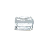Sphere Holder - Glass Square Stand Holder -Crystal Whse 