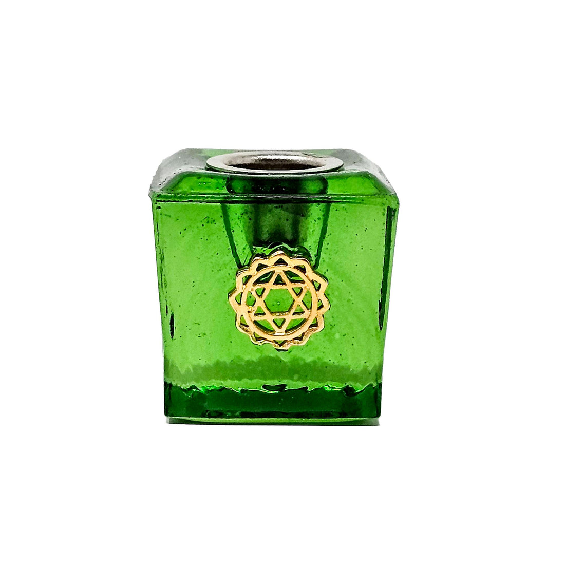 Chakra Mini Candle Holder Candle -Accessories V115 Heart "Green" 