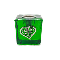 Heart Mini Candle Holder Candle -Accessories V115 Heart "Green" 