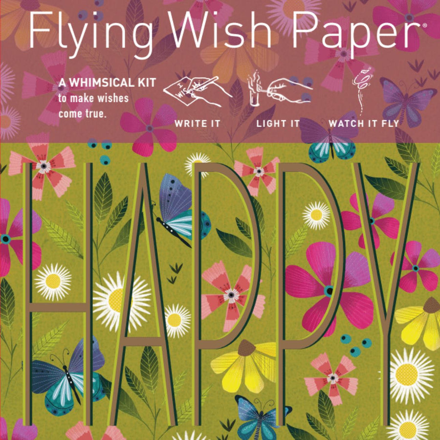 Flying Wish Paper Mini Kit - "HAPPY" V230 