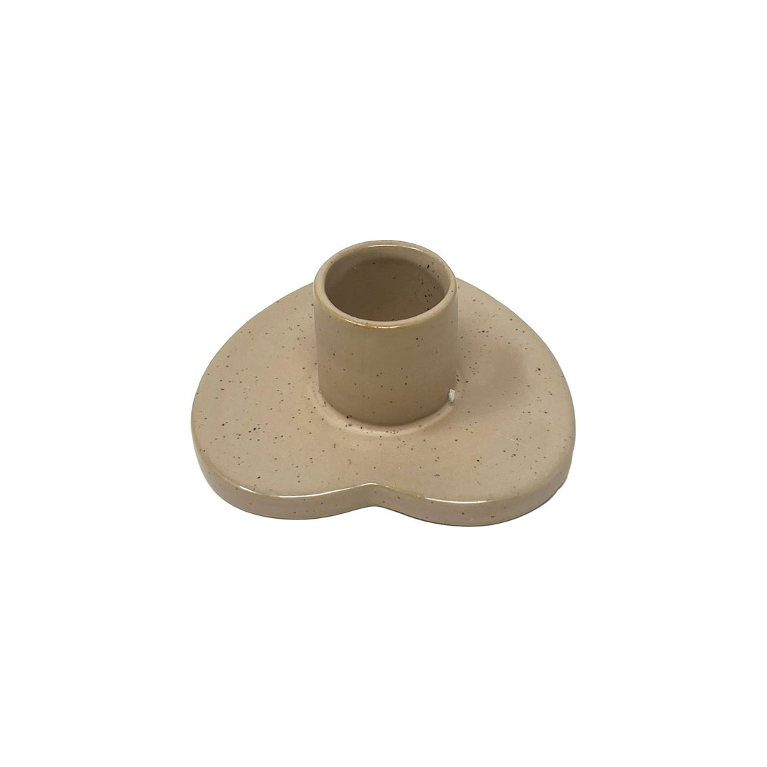 Beige Ceramic Heart Shaped Palo Santo Burner V580 