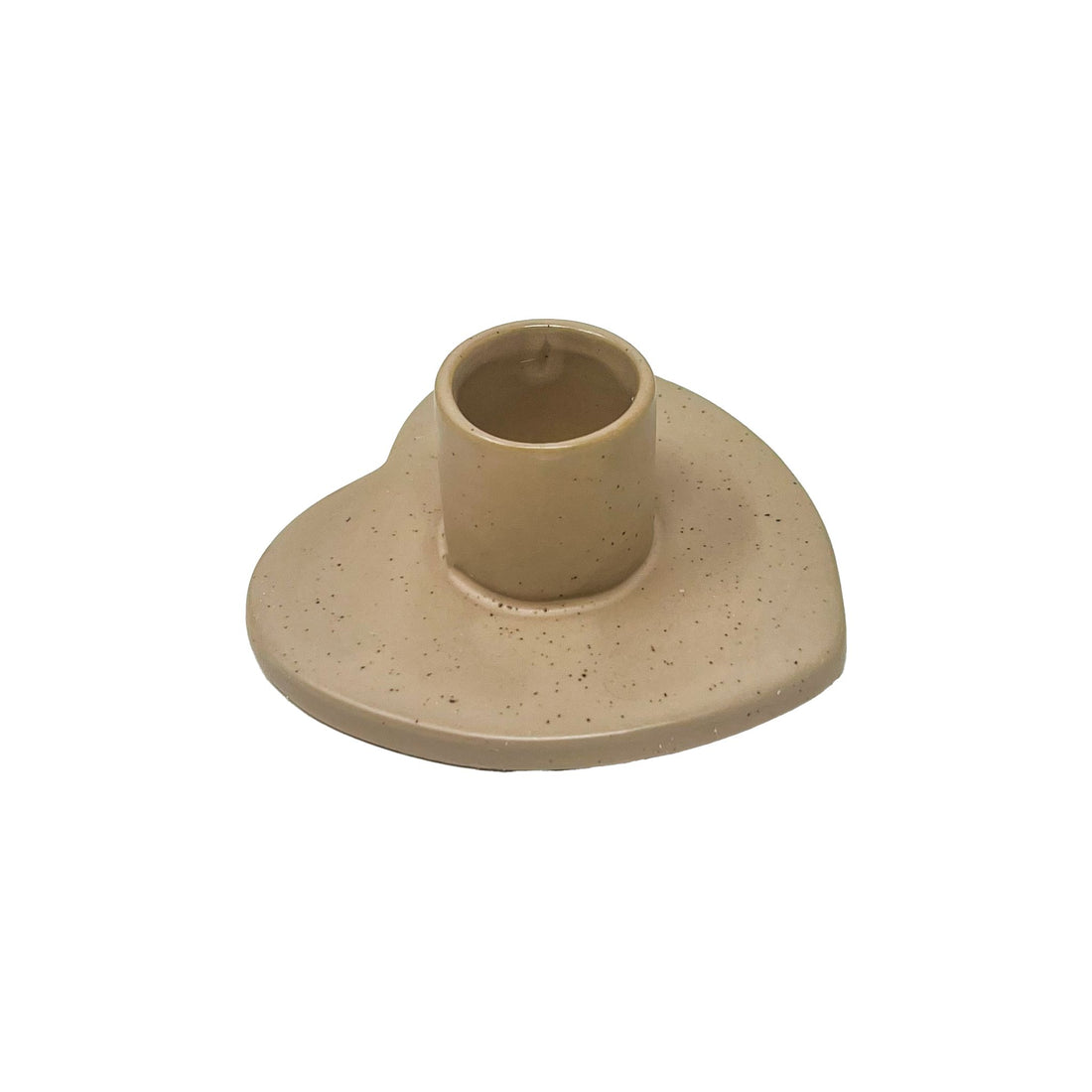 Beige Ceramic Heart Shaped Palo Santo Burner V580 