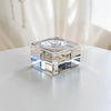 Sphere Holder - Glass Square Stand Holder -Crystal Whse 