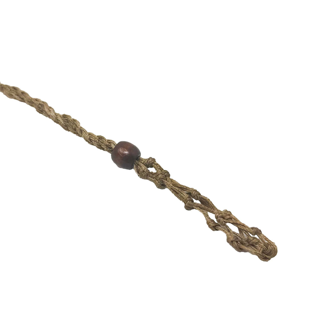 Macramé Crystal Holder Necklace Necklace -Cord WhseD 