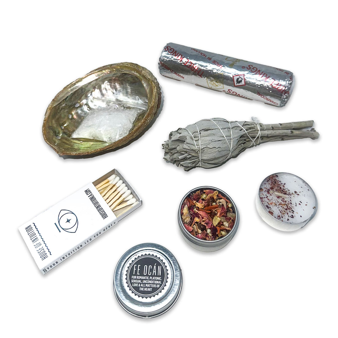 Love & Heart Ritual Cleansing Kit Incense & Holders -Incense V50A 