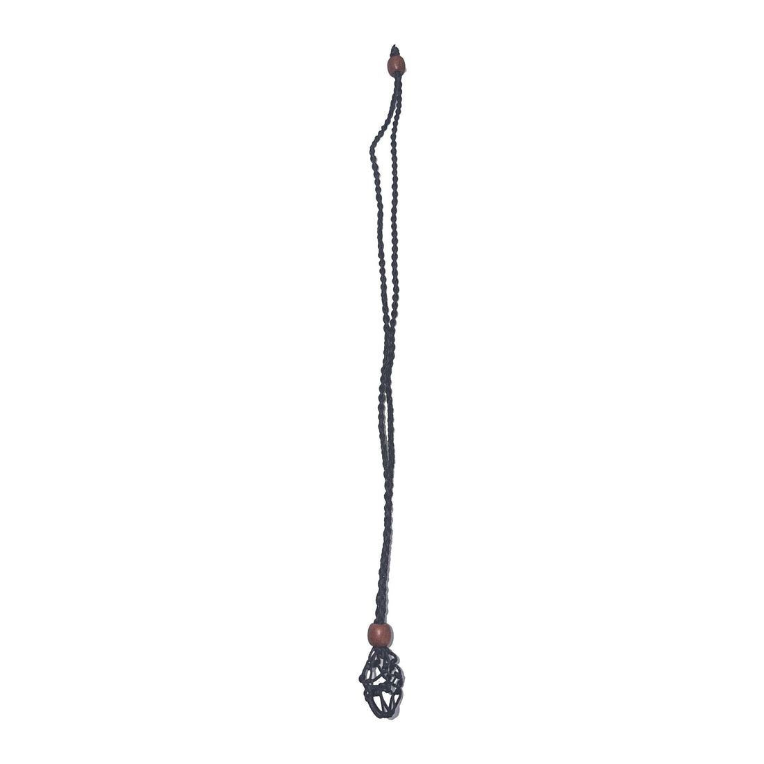 Macramé Crystal Holder Necklace Necklace -Cord WhseD 