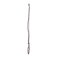 Macramé Crystal Holder Necklace Necklace -Cord WhseD 