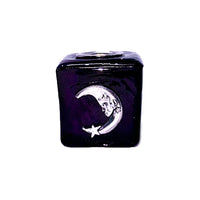 Spirit Candle Holder - Purple Moon Candle -Mini Candle Holder Whse 