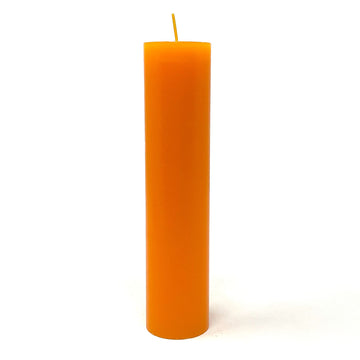 Orange Pillar Candle Candle -Shape V380 