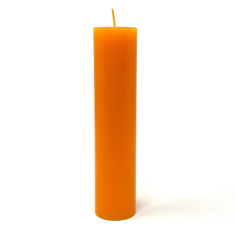 Orange Pillar Candle Candle -Shape V380 