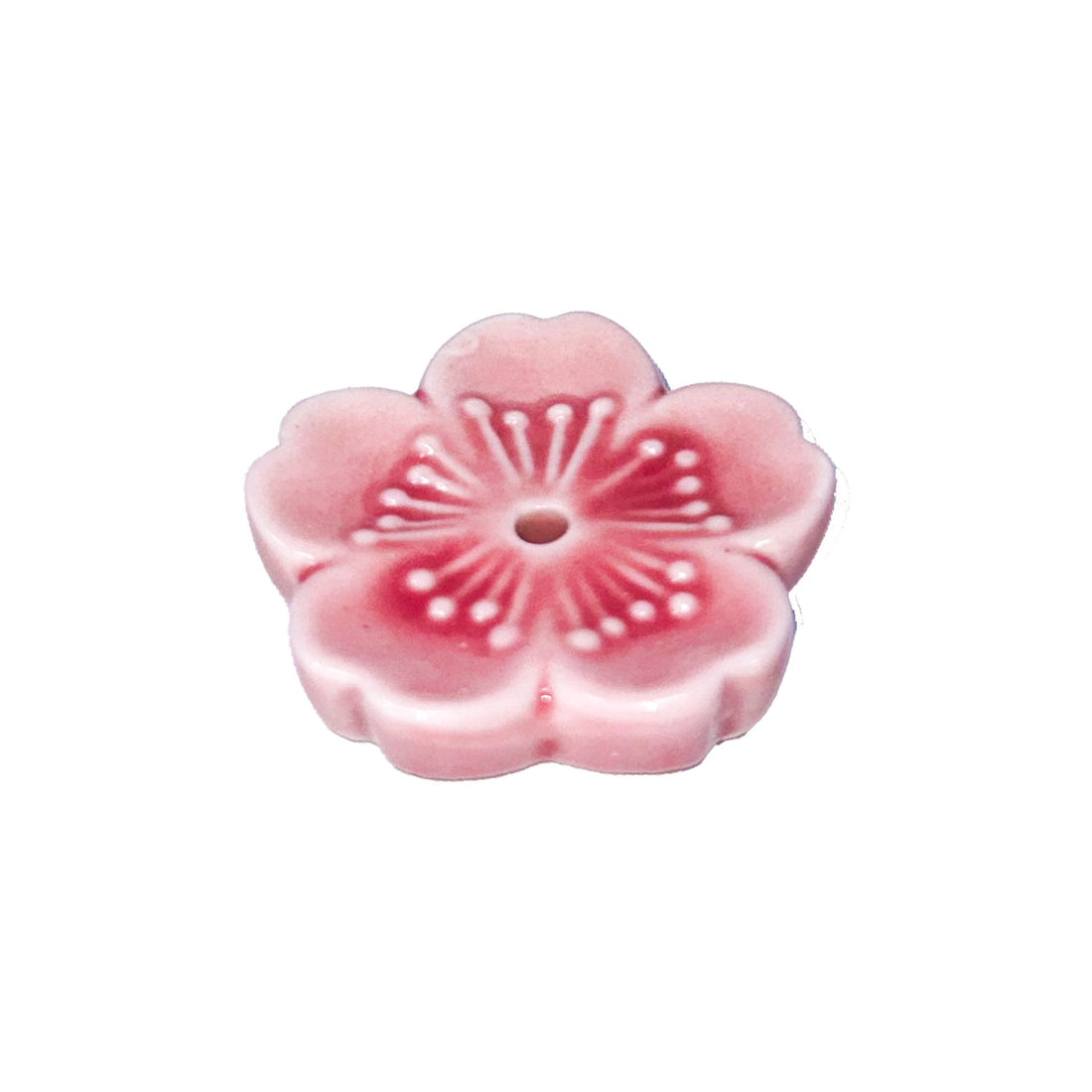 Ceramic Flower Incense Burner Incense & Holders -Incense Whse pink 