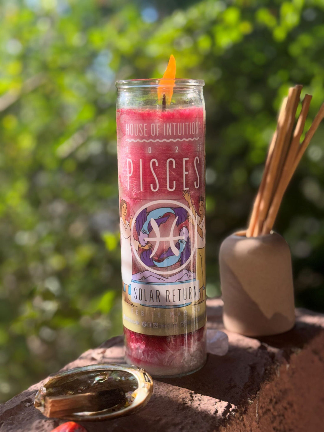2026 Pisces Solar Return Magic Candle | February 19 - March 20 (Limited Edition) Candle -Solar Return V95 
