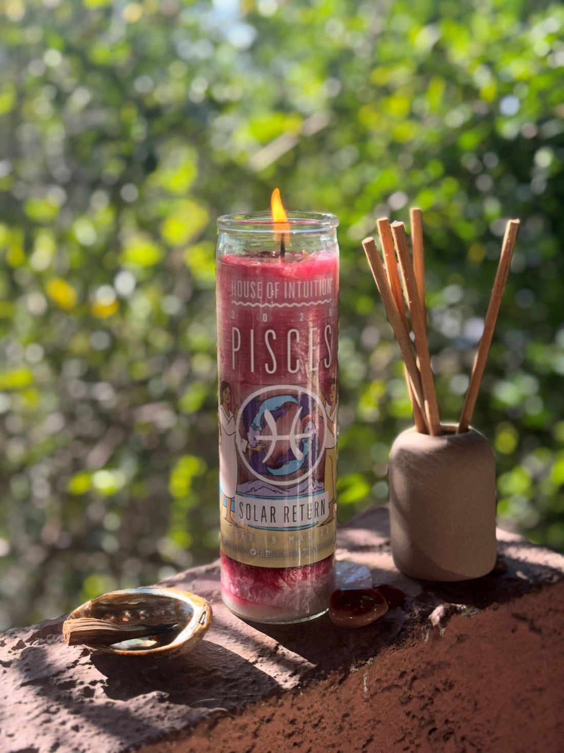 2026 Pisces Solar Return Magic Candle | February 19 - March 20 (Limited Edition) Candle -Solar Return V95 